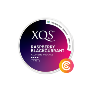 XQS Raspberry Blackcurrant Strong product tin