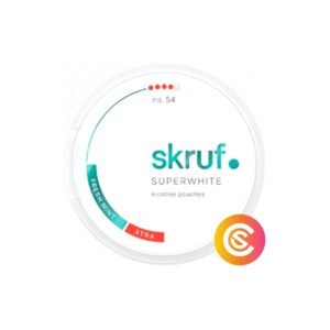 Skruf Super White No. 54 Fresh Mint Xtra Strong product tin