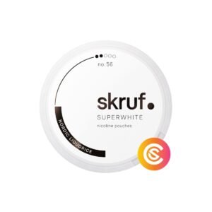 Skruf Super White No. 56 Nordic Liquorice Slim product tin
